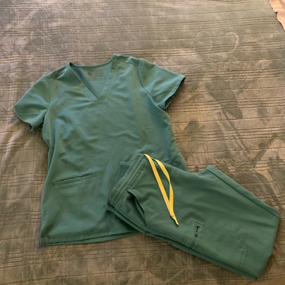 Figs Scrub Marine Set